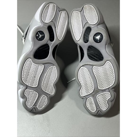 Nike Air Jordan 6 Rings Mens 12 Grey Suede High Top Lace Up Sneakers Shoes
